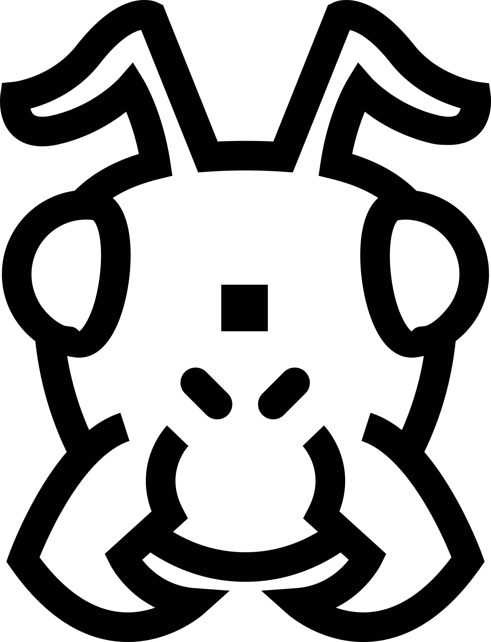 Insect Face Outline Contour Svg Vector Free Vectors